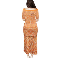 Personalised Lapita Culture Puletasi Iconic Double Face Pattern LT05 - Polynesian Pride