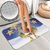 Samoa Christmas Bathroom Set Snow Globe With Samoan Santa - Polynesian Pride