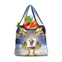 Samoa Christmas Grocery Bag Snow Globe With Samoan Santa - Polynesian Pride