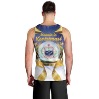 Samoa Christmas Men Tank Top Snow Globe With Samoan Santa - Polynesian Pride