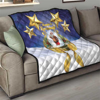 Samoa Christmas Quilt Snow Globe With Samoan Santa - Polynesian Pride