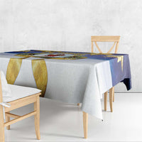 Samoa Christmas Tablecloth Snow Globe With Samoan Santa - Polynesian Pride