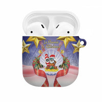 American Samoa Christmas AirPods Case Seashell Santa Beach Vibes - Polynesian Pride