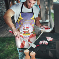 American Samoa Christmas Apron Seashell Santa Beach Vibes - Polynesian Pride