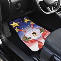 American Samoa Christmas Car Mats Seashell Santa Beach Vibes - Polynesian Pride