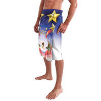 American Samoa Christmas Lavalava Seashell Santa Beach Vibes - Polynesian Pride