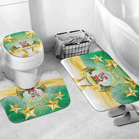 Cook Islands Christmas Bathroom Set Seashell Santa Beach Vibes - Polynesian Pride