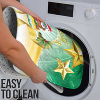 Cook Islands Christmas Bathroom Set Seashell Santa Beach Vibes - Polynesian Pride