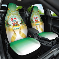 Cook Islands Christmas Car Seat Cover Seashell Santa Beach Vibes - Polynesian Pride