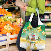 Cook Islands Christmas Grocery Bag Seashell Santa Beach Vibes - Polynesian Pride