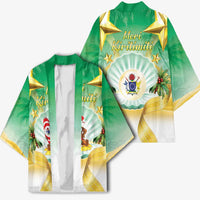 Cook Islands Christmas Kimono Seashell Santa Beach Vibes - Polynesian Pride