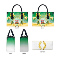 Cook Islands Christmas Leather Bag Seashell Santa Beach Vibes - Polynesian Pride