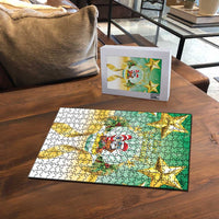 Cook Islands Christmas Puzzle Seashell Santa Beach Vibes - Polynesian Pride