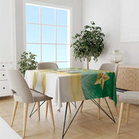 Cook Islands Christmas Tablecloth Seashell Santa Beach Vibes - Polynesian Pride