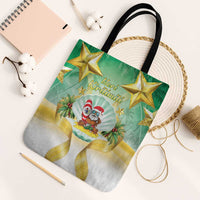 Cook Islands Christmas Tote Bag Seashell Santa Beach Vibes - Polynesian Pride