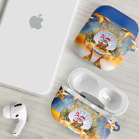 Marshall Islands Christmas AirPods Case Seashell Santa Beach Vibes - Polynesian Pride