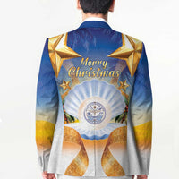 Marshall Islands Christmas Blazer Seashell Santa Beach Vibes - Polynesian Pride