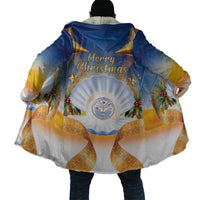 Marshall Islands Christmas Cloak Seashell Santa Beach Vibes - Polynesian Pride