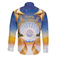 Marshall Islands Christmas Family Matching Mermaid Dress and Hawaiian Shirt Seashell Santa Beach Vibes - Polynesian Pride