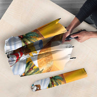 Marshall Islands Christmas Umbrella Seashell Santa Beach Vibes - Polynesian Pride