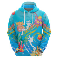 Under The Sea Scuba Diving Hoodie Polynesian Pattern LT05 - Polynesian Pride