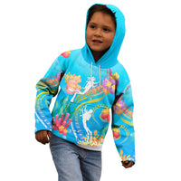 Under The Sea Scuba Diving Kid Hoodie Polynesian Pattern LT05 - Polynesian Pride