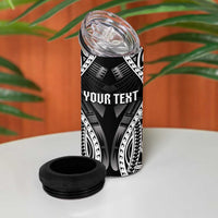 Personalised Remember Samoa Black Saturday 4 in 1 Can Cooler Tumbler Samoa Mo Samoa - Polynesian Pride