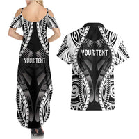 Personalised Remember Samoa Black Saturday Couples Matching Summer Maxi Dress and Hawaiian Shirt Samoa Mo Samoa - Polynesian Pride