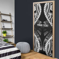 Personalised Remember Samoa Black Saturday Door Cover Samoa Mo Samoa - Polynesian Pride