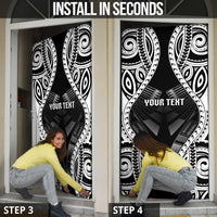 Personalised Remember Samoa Black Saturday Door Cover Samoa Mo Samoa - Polynesian Pride