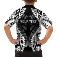 Personalised Remember Samoa Black Saturday Family Matching Long Sleeve Bodycon Dress and Hawaiian Shirt Samoa Mo Samoa - Polynesian Pride