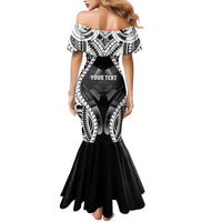 Personalised Remember Samoa Black Saturday Family Matching Mermaid Dress and Hawaiian Shirt Samoa Mo Samoa - Polynesian Pride