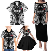 Personalised Remember Samoa Black Saturday Family Matching Puletasi and Hawaiian Shirt Samoa Mo Samoa - Polynesian Pride