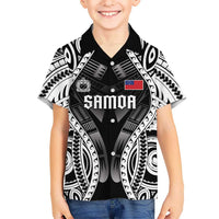 Personalised Remember Samoa Black Saturday Family Matching Short Sleeve Bodycon Dress and Hawaiian Shirt Samoa Mo Samoa - Polynesian Pride
