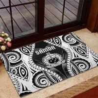Remember Samoa Black Saturday Rubber Doormat Samoa Mo Samoa - Polynesian Pride
