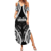 Personalised Remember Samoa Black Saturday Summer Maxi Dress Samoa Mo Samoa - Polynesian Pride