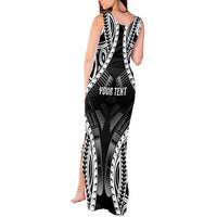 Personalised Remember Samoa Black Saturday Tank Maxi Dress Samoa Mo Samoa - Polynesian Pride