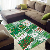 Norfolk Island Christmas Area Rug Festive Beach Vibes - Polynesian Pride
