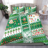 Norfolk Island Christmas Bedding Set Festive Beach Vibes - Polynesian Pride