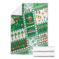 Norfolk Island Christmas Blanket Festive Beach Vibes - Polynesian Pride