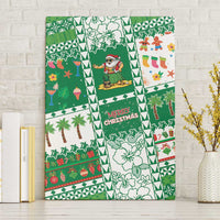 Norfolk Island Christmas Canvas Wall Art Festive Beach Vibes - Polynesian Pride