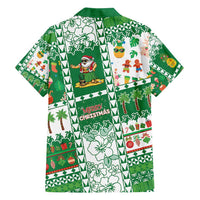 Norfolk Island Christmas Family Matching Off Shoulder Maxi Dress and Hawaiian Shirt Festive Beach Vibes LT05 - Polynesian Pride
