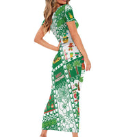 Norfolk Island Christmas Family Matching Short Sleeve Bodycon Dress and Hawaiian Shirt Festive Beach Vibes LT05 - Polynesian Pride