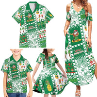 Norfolk Island Christmas Family Matching Summer Maxi Dress and Hawaiian Shirt Festive Beach Vibes LT05 - Polynesian Pride