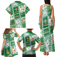Norfolk Island Christmas Family Matching Tank Maxi Dress and Hawaiian Shirt Festive Beach Vibes LT05 - Polynesian Pride