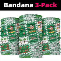 Norfolk Island Christmas Neck Gaiter Festive Beach Vibes - Polynesian Pride