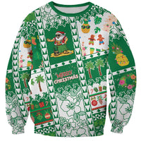 Norfolk Island Christmas Sweatshirt Festive Beach Vibes - Polynesian Pride