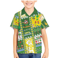 Pitcairn Islands Christmas Family Matching Mermaid Dress and Hawaiian Shirt Festive Beach Vibes - Polynesian Pride