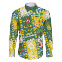 Pitcairn Islands Christmas Family Matching Puletasi and Hawaiian Shirt Festive Beach Vibes - Polynesian Pride