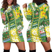 Pitcairn Islands Christmas Hoodie Dress Festive Beach Vibes - Polynesian Pride